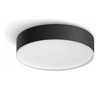 Philips Lámpara de techo LED Hue Enrave S – Luz blanca cálida-fría, Alexa y Google Home, negro