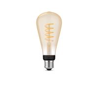 Philips Bombilla LED inteligente de filamento ST72 Edison E27 – Luz blanca cálida a fría, 7W 550 lm