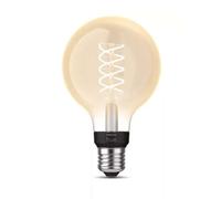 Philips Bombilla LED inteligente filamento G93 E27 7W 550 lm blanca regulable Alexa y Google Home