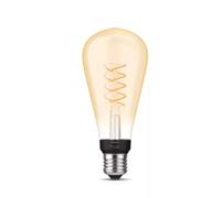 Philips Hue - Bombilla LED Inteligente de Filamento, Luz Blanca Regulable, casquillo E27 tipo ST72, 7.2W 580 Lúmens, Compatible con Alexa y Google Home