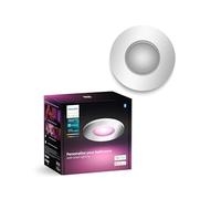 Philips Hue - Foco empotrable inteligente Hue Xamento, 7W Luz Blanca y de colores, Bluetooth, Compatible con Alexa y Google Home, color cromo