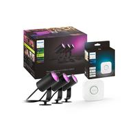 Philips Hue Foco LED Lily, juego de 3, Bridge, RGB, CCT, IP65