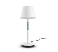 Philips Lámpara de mesa inteligente Hue Go Portable – LED recargable, colores, Alexa/Google, blanca