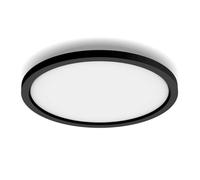Philips Hue Iluminación inteligente - Lámpara de techo LED inteligente, diámetro 39,5 cm, 24,5 W, regulable, con mando a distancia, luz blanca, negro 929003597901