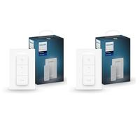 Philips Hue - Interruptor de intensidad (2 unidades, color blanco (EU/UK) para controlar luces y escenas luminosas, interruptor inalámbrico sin instalación, color blanco