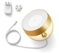 Philips – Lámpara de mesa inteligente Iris – 8W 570 lúmenes, compatible con Alexa/Google Home – Oro
