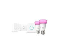 Philips Kit de inicio 2 bombillas Hue White y Color Ambiance E27 9 W con sensores Blanco - Nuevo