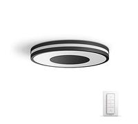 Philips Hue - Lámpara inteligente, Hue Being, Plafón LED Inteligente, Luz Blanca de Cálida a Fría, Compatible con Alexa y Google Home, Color Negro