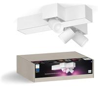 Philips Lámpara inteligente Hue Centris 3 focos LED cruzados color regulable 40 cm Blanco