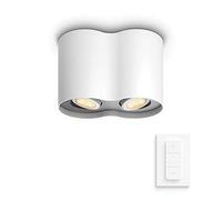 Philips Hue - Lámpara inteligente, Hue Pillar, Foco LED Inteligente, Luz Blanca de Cálida a Fría, Compatible con Alexa y Google Home, Color Blanco