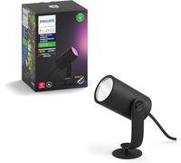 Philips Hue - Foco led inteligente de exterior Hue Lily, Luz Led inteligente Blanca y Luces de Colores, Compatible con Alexa y Google Home, Color Negro (extensión)