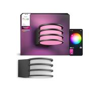 Philips Aplique de pared Hue Lucca – Exterior, 1100 lm, color ajustable, regulable, IP44, Zigbee