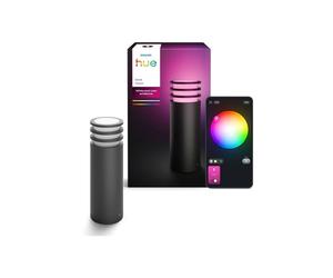 Philips Hue Lucca Poste de Lumière Extérieur Intelligent 40 cm Anthracite E27 IP44 Zigbee Matter - Nuevo