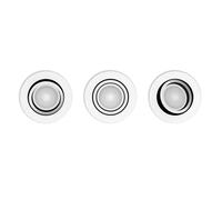 Philips Hue Milliskin - Lámpara LED empotrable inteligente, blanca, 3 unidades 929003811101