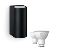 Philips Hue Pack: Aplique Philips Nightingale (negro) + Bombilla Gu10 Luz Blanca Cálida