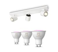 Philips Hue Pack: X3 Focos Philips Runner (blanco) + 3 Bombillas Gu10 Rgb