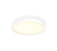 Philips Hue - Panel Led Inteligente Aurelle, 21W-2450 lúmens, Luz Blanca de Cálida a Fría, Compatible con Alexa y Google Home, 39cm diámetro, Blanco