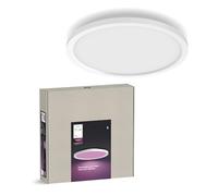 Philips Hue - Panel Led Inteligente Surimu, 40W-2850 lúmens, Luz Blanca de Cálida a Fría, Compatible con Alexa y Google Home, 40cm de diámetro, Blanco