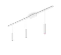Philips Hue - Perifo Iluminación en carril Luz Blanca y de Colores - Set carril y 3 lámparas colgantes (blanco) - 171.5cm- Anclajes incluidos