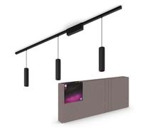 Philips Kit de iluminación en carril Perifo – Luz blanca y de colores, 3 colgantes, 171.5 cm, negro