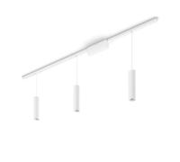 Philips Hue - Perifo Iluminación en carril Luz Blanca y de Colores - Set carril y 3 lámparas colgantes (blanco) - 171.5cm- Anclajes incluidos