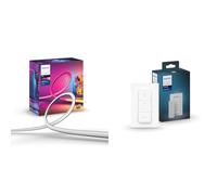 Philips Hue Play Gradient Lightstrip Tira Inteligente LED, 20 W, Luz Blanca y Colores, 55 Pulgadas + Mando Inalámbrico