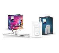 Philips Hue Play Gradient Lightstrip Tira Inteligente LED, 20 W, Luz Blanca y Colores, 75 Pulgadas + Mando Inalámbrico
