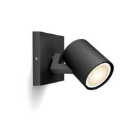 Philips Hue Runner Foco LED Inteligente + Interruptor Regulador, Bombilla LED GU10 de 5 W, Luz Blanca de Cálida a Fría, Regulable, Color por App y Voz, Compatible con Alexa y Google Home, Color Negro
