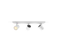 Philips Hue Runner Foco LED Inteligente Triple + Interruptor Regulador, Luz Blanca de Cálida a Fría, Regulable, Control por App y Voz, Compatible con Alexa y Google Home, Color Blanco