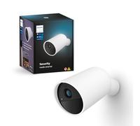 Philips Hue Secure - Cámara de seguridad inteligente para el hogar de 1080p, funciona con pilas, interior o exterior, fácil de instalar, conversación bidireccional, funciona con centro de seguridad en