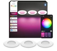 Philips Lámpara empotrable Hue White & Color Ambiance Fino 90 mm Paquete de 3 Blanco