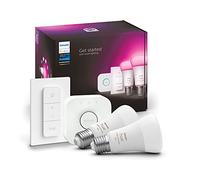 Philips Hue Kit de inicio 2xE27 con puente y regulador de intensidad – Ambiente blanco y color