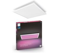 Philips Hue Surimu Luz de panel cuadrado de iluminación inteligente de ambiente en blanco y color, 60x60 cm, con Bluetooth, funciona con Alexa, Google Assistant y Apple Homekit, antigua generación.