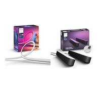 Philips Hue - Tira de led inteligente, Hue Play Gradient, Luz blanca y de colores, 65 Pulgadas & Kit Inicio Barras Hue Play, Sincroniza Luz Blanca y de Colores con el contendio