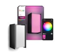 Philips Hue Turaco Aplique de Pared para Exterior, Luz Blanca y de Color Ajustable, Brillante, 1100 lm, con Bombilla A60, Regulable, IP44 Resistente a Intemperie, Compatible con Matter, Zigbee
