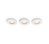 Philips Hue White Ambiance Downlight Empotrable Adore Bathroom (paquete De 3) - Blanco