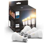 Philips Bombilla LED Hue White Ambiance E27 806lm regulable cálido-frío pack de 4 compatible Alexa