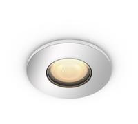 Philips Hue White ambiance, foco empotrable tipo downlight para baño Adore, iluminación puntual inteligente, Bluetooth/Zigbee, color cromado, LED, plástico, GU10