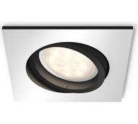 Philips Hue White ambiance, foco empotrado Milliskin, versión ampliada, iluminación inteligente, Bluetooth/Zigbee, aluminio, LED, plástico, GU10