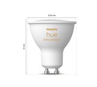 Philips Hue White Ambiance GU10 4,2 W reflector, paquete de 3 EC:EPREL:1805049