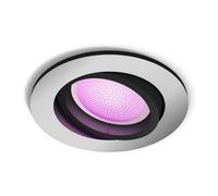 Philips Hue White and Color ambiance, foco empotrado Centura, iluminación inteligente, Bluetooth/Zigbee, aluminio, LED, plástico, GU10