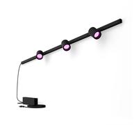 Philips Hue White & Color Ambiance Kit Perifo Base De Pared Recto (3 Focos) Negro
