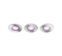 Philips Hue White & Color Ambiance Pack De 3 Focos Empotrables Xamento - Plateado