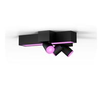 Philips Hue White & Color Ambiance Plafón Centris Con Tres Focos Cruzados - Negro