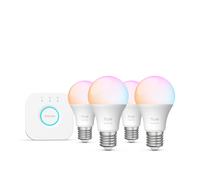 Philips Hue White & Color Ambiance Starter Kit Essential: 4 Bombillas Inteligentes E27 (806 lm)