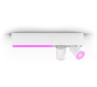Philips Lámpara de techo Centris – 2 focos GU10, 4.2W, luz blanca y de colores, regulable, Blanco