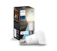 Philips Hue White E27 paquete individual 1x1055lm, regulable, luz blanca cálida, controlable a través de la aplicación, compatible con Amazon Alexa (Echo, Echo Dot)