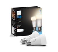 Philips Hue White E27 paquete individual 2x1055lm, regulable, luz blanca cálida, controlable a través de la aplicación, compatible con Amazon Alexa (Echo, Echo Dot)