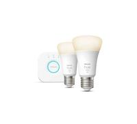 Philips Hue White Kit de inicio bombilla LED inteligente - 9.5W - E27 - Paquete de 2
