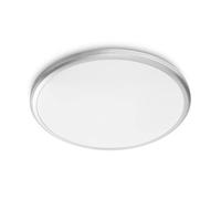 PHILIPS Lámpara de techo LED en aerosol (12 W), IP44, resistente al agua, luz blanca cálida, iluminación LED para baño, color plateado